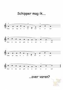 Bladmuziek/sheet music Schipper mag ik overvaren?